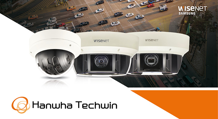 Hanwha Techwin เปิดตัวกล้องวงจรปิดรุ่นใหม่PNV-9081VQ 20 Megapixel Multi Directional Camera
