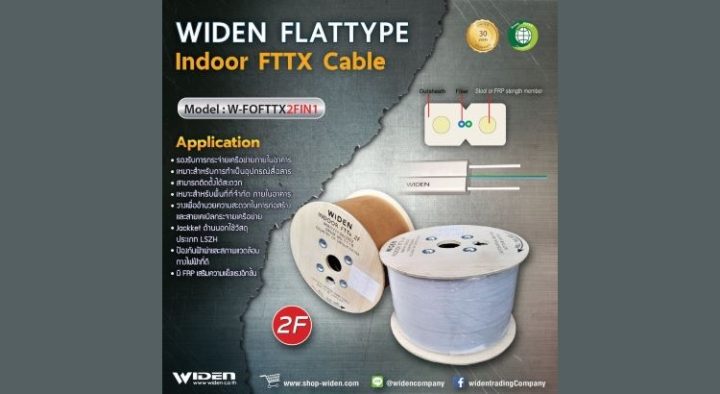 WIDEN Flat Type Indoor FTTx Cable